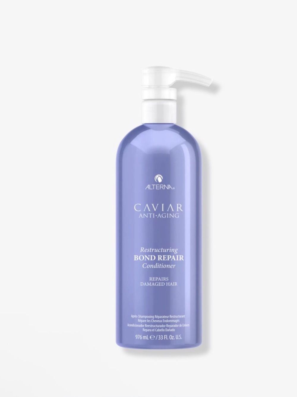 33.0 oz bottle of Alterna Caviar Anti-Aging Restructuring Bond Repair Condition